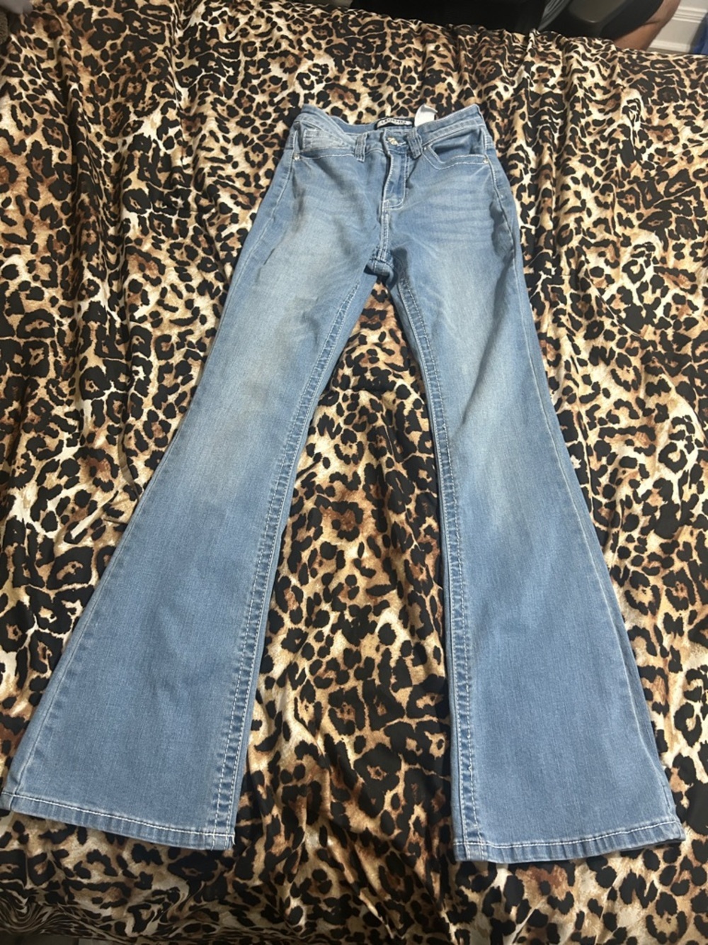Light Blue Flare Jeans - Wide Leg Women's Denim